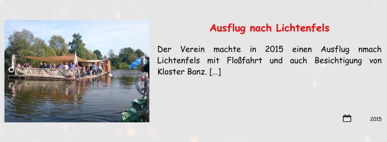 2015 Ausflug nach Lichtenfels Der Verein machte in 2015 einen Ausflug nmach Lichtenfels mit Floßfahrt und auch Besichtigung von Kloster Banz. […]